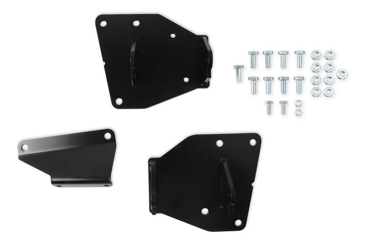 Blackheart Engine Swap Mounting Brackets 1988-98 GM C1500 Pickup Truck 2WD, Mounts GM LS/LT Engine [Rear-Bias Mounting Position]