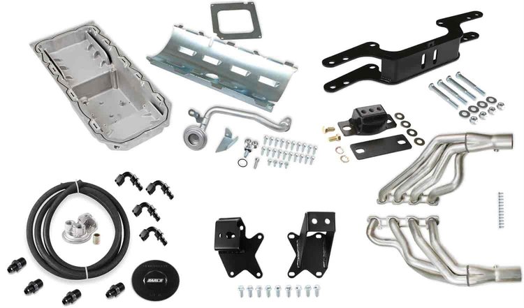 Blackheart Gen III Hemi [w/VVT] Engine Swap Kit w/Headers for 1970-1974 Dodge Challenger and Plymouth Barracuda