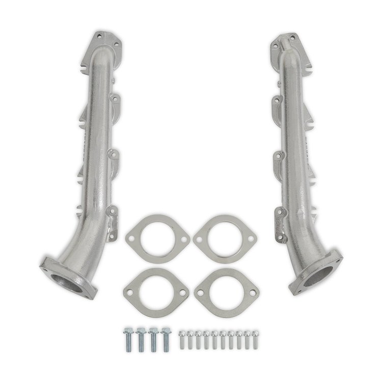 Blackheart Gen III Hemi Swap Exhaust Manifolds for Select 1966-2004 Mopar Models [Silver Ceramic Finish]