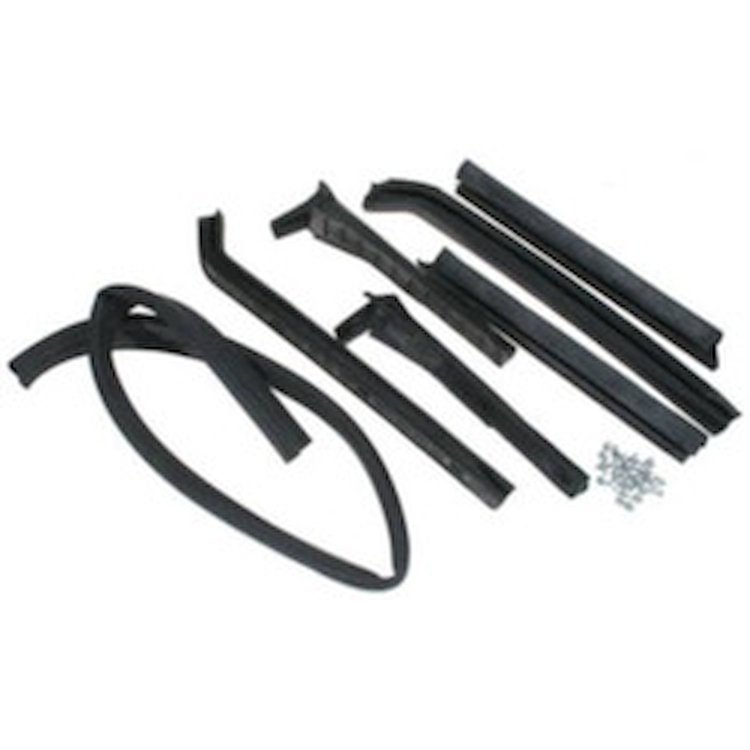 20-2803-65 Convertible Roof Rail Weatherstrip Set, Ford Mustang, Mercury Cougar, Mercury Cougar XR-7