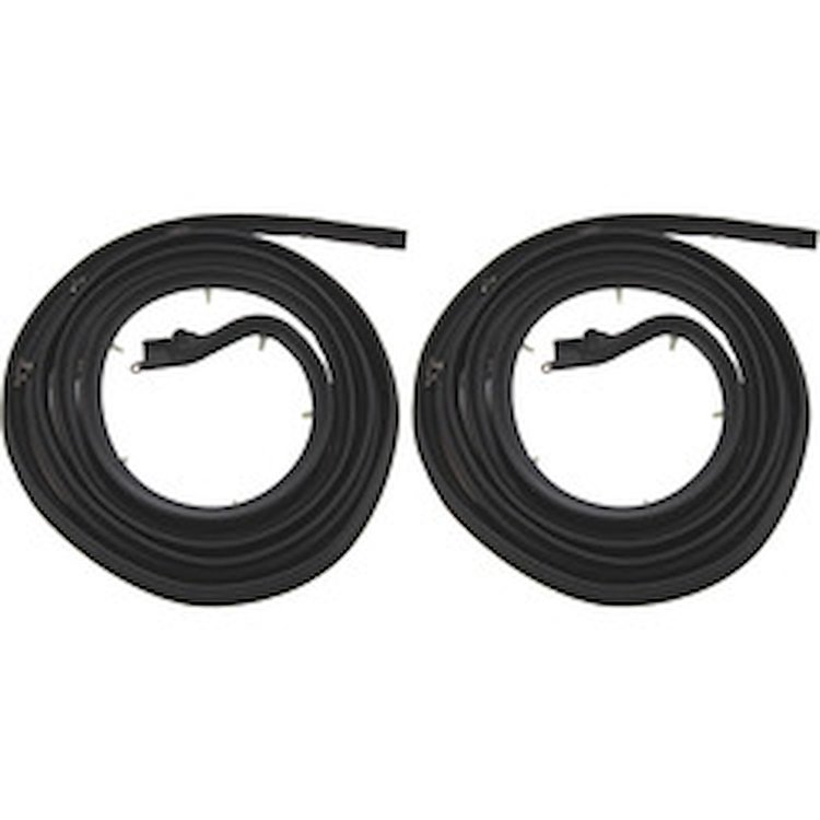 60-0725-72 Front Door Weatherstrips, Pontiac Star Chief, Pontiac Super Chief, Pontiac Chieftain, Chevy Bel Air