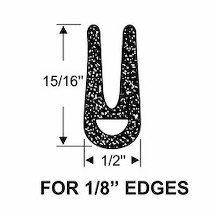 WEATHERSTRIP, EDGE TRIM