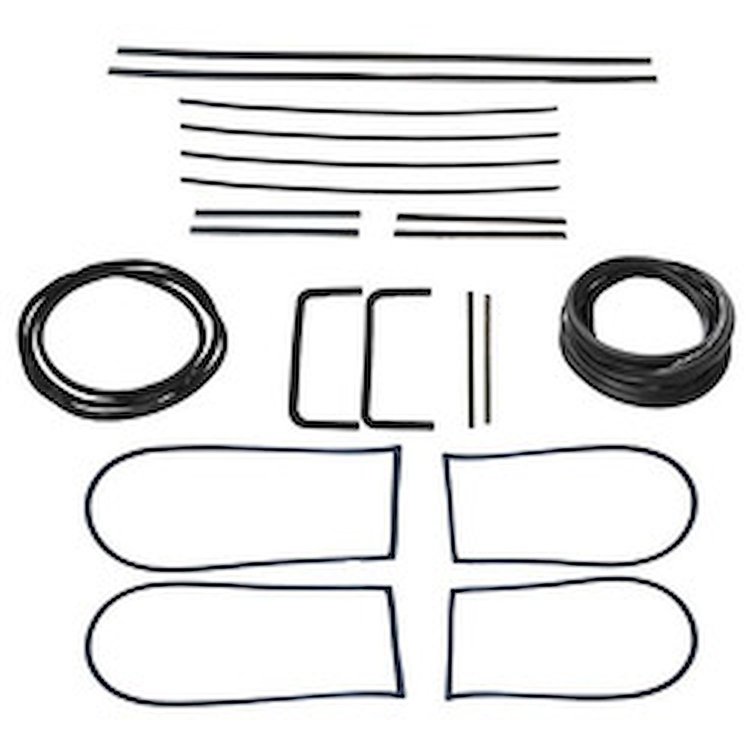 90-3025-90 Glass Weatherstrip Kit, Pontiac Chieftain, Chevy 210, Chevy 150
