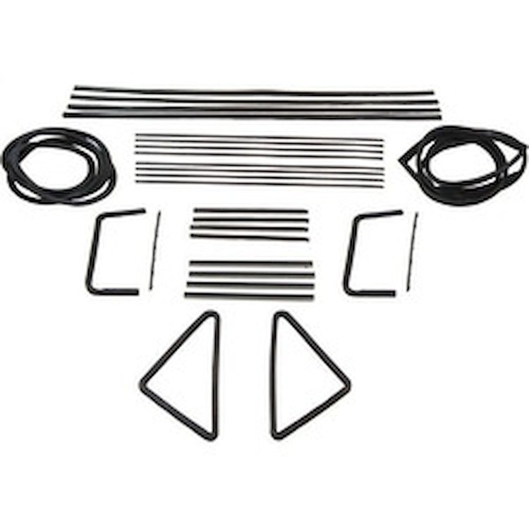 90-3027-90 Glass Weatherstrip Kit, Pontiac Chieftain Special, Pontiac Chieftain, Chevy 210, Chevy 150, Chevy Bel Air