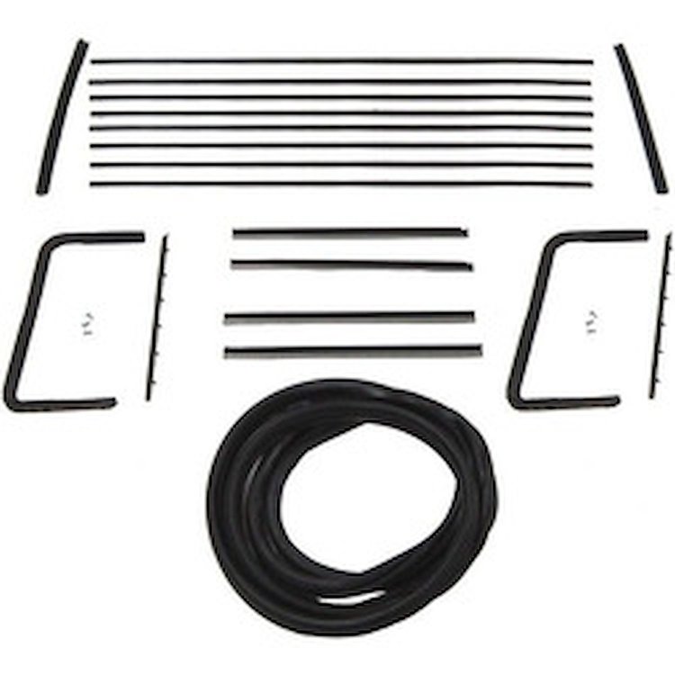 90-3029-90 Glass Weatherstrip Kit, Pontiac Star Chief, Chevy Bel Air