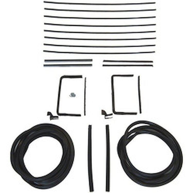 90-3042-90 Glass Weatherstrip Kit, 1955 Cadillac Series 62, 1955 Cadillac Coupe DeVille