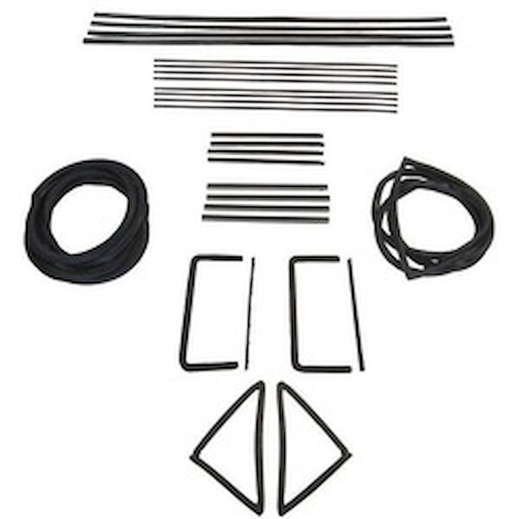 90-3050-90 Glass Weatherstrip Kit, Cadillac Series 62, Cadillac Sixty Special