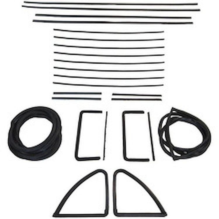 90-3051-90 Glass Weatherstrip Kit, 1954 Cadillac Series 62, 1954 Cadillac Sixty Special
