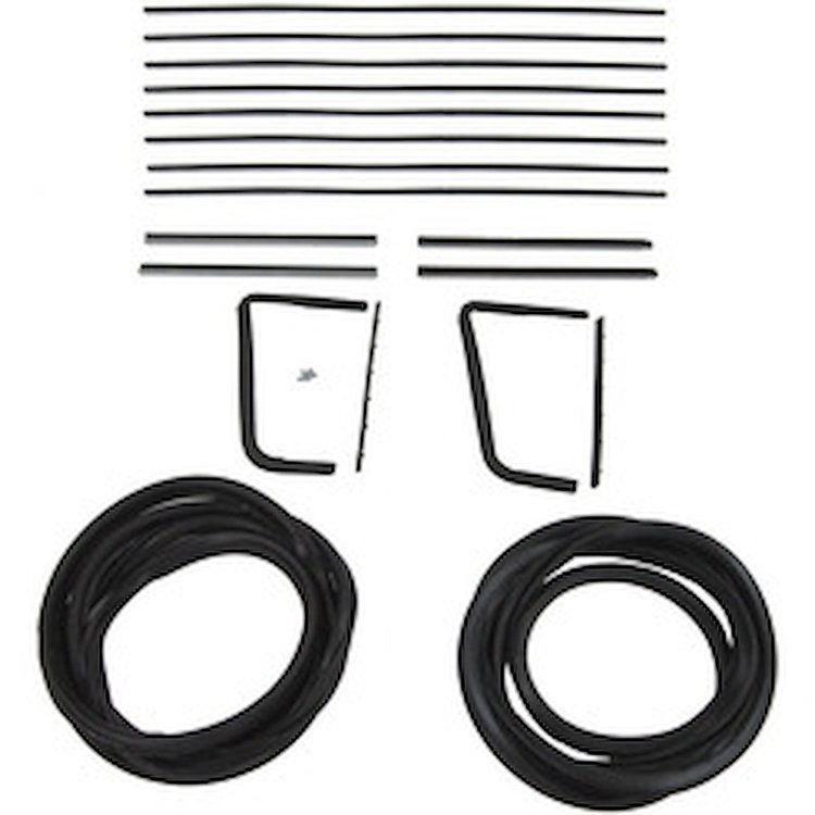 90-3069-90 Glass Weatherstrip Kit, 1955 Olds Eighty Eight, 1955 Olds Ninety Eight, 1955 Olds Super 88