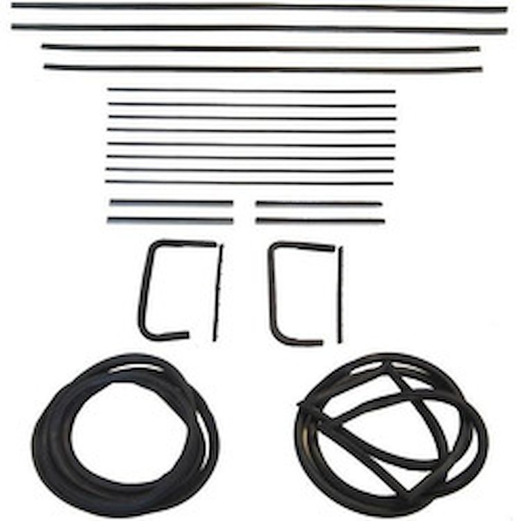 90-3077-90 Glass Weatherstrip Kit, Olds Ninety Eight, Olds Eighty Eight, Olds Super 88