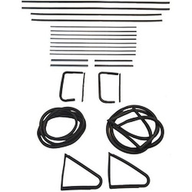 90-3081-90 Glass Weatherstrip Kit, 1956 Buick Special