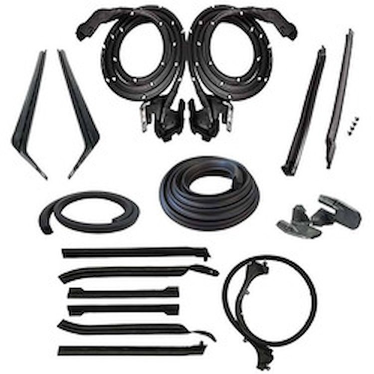 90-3285-90 Body Weatherstrip Kit, 1968 Pontiac Firebird, 1969 Pontiac Firebird, 1968 Chevy Camaro, 1969 Chevy Camaro