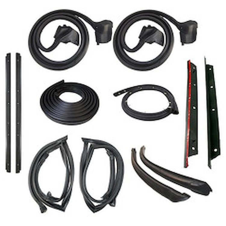 90-3381-90 T-Top Body Weatherstrip Kit with Plastic Drip Edge, Pontiac Firebird, Chevy Camaro