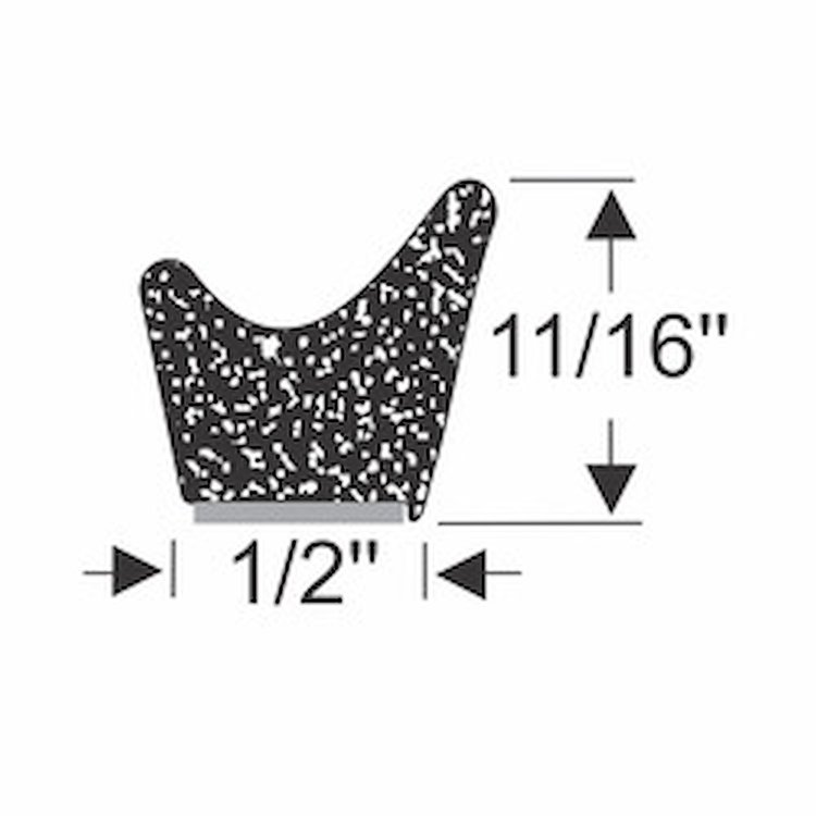 90-3523-73 11/16 in. x 1/2 in. Peel-N-Stick-Weatherstrip