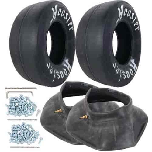 10" Tread Width Drag Slick and Tube Kit 28 x 10-15 Drag Slicks