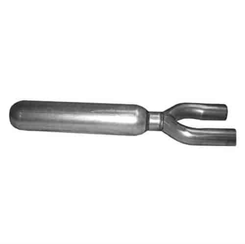 Torpedo Glasspack Muffler Blank 3" Inlet, 2-1/4" Dual Outlet