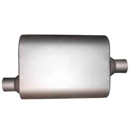 Full Boar Muffler 2.5" Inlet, 2.5" Outlet