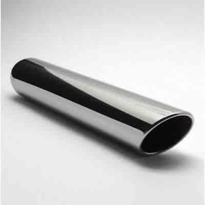 Chrome Exhaust Tip Rolled Angled 3"