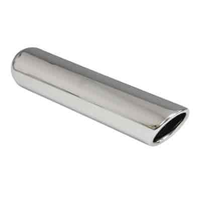 Chrome Exhaust Tip Rolled Angled 3.5"