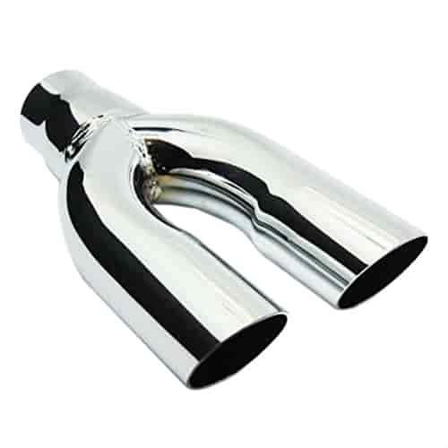 Chrome Exhaust Tip Dual Angle Cut 7.5"