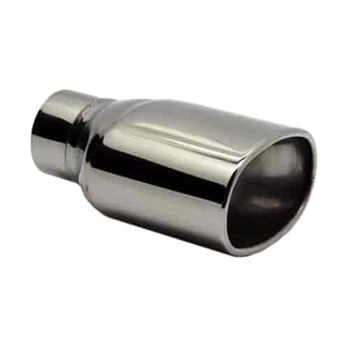 Chrome Stainless Steel Exhaust Tip Oval Straight 3.5" x 5.5"