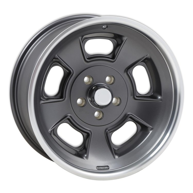 Sprint Front Wheel, Size: 19x8.5", Bolt Pattern: 5x5", Backspace: 4.5" [Anthracite with Machined Lip - Semi Gloss Clearcoat]