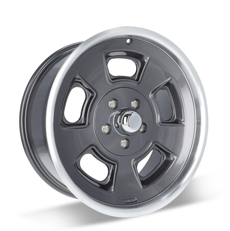 Sprint Front Wheel, Size: 19x8.5", Bolt Pattern: 5x5", Backspace: 5.25" [Anthracite with Machined Lip - Gloss Clearcoat]