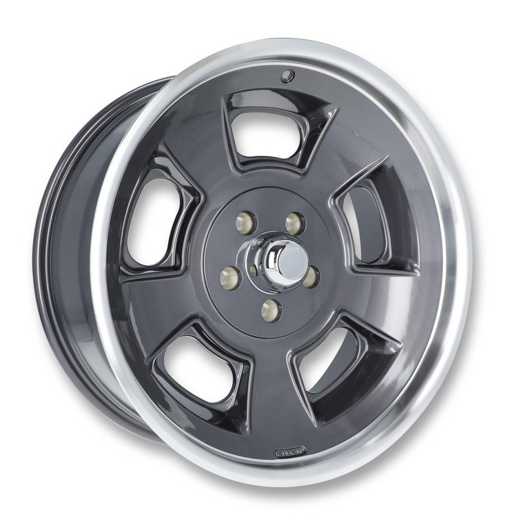 Sprint Front Wheel, Size: 20x8.5", Bolt Pattern: 5x5", Backspace: 4.75" [Anthracite with Machined Lip - Gloss Clearcoat]