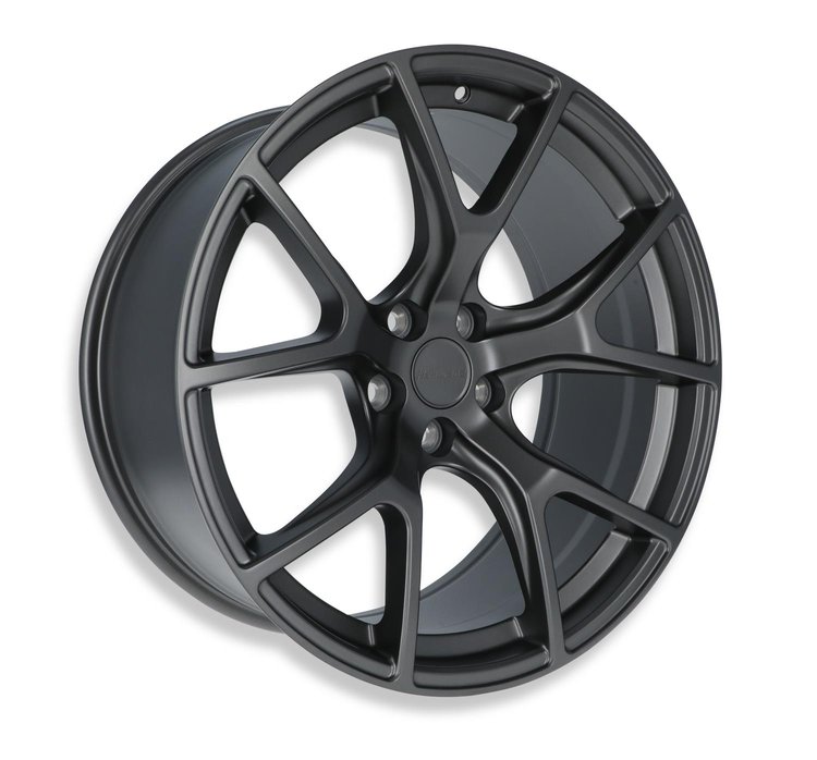 Split-Spoke Wheel, Size: 20x9.5", Bolt Pattern: 5x115", Backspace: 5.84" [Semi Gloss Carbon Gray]