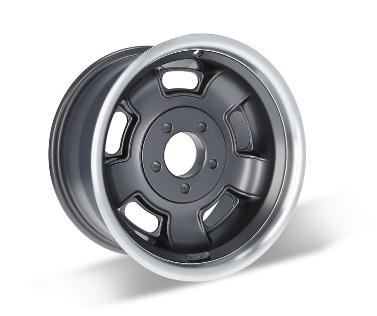 Sprint Wheel, Size: 15x8", Bolt Pattern: 5x4.75", Backspace: 4.25" [Anthracite with Machined Lip - Semi Gloss Clearcoat]