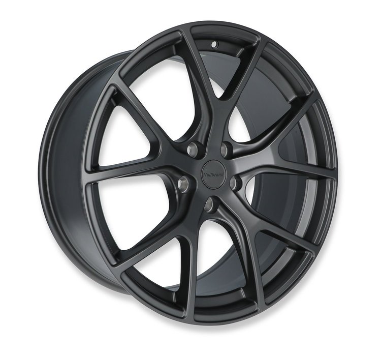 Split-Spoke Front Wheel, Size: 20x9.5", Bolt Pattern: 5x4.5", Backspace: 6.63" [Semi Gloss Carbon Gray]