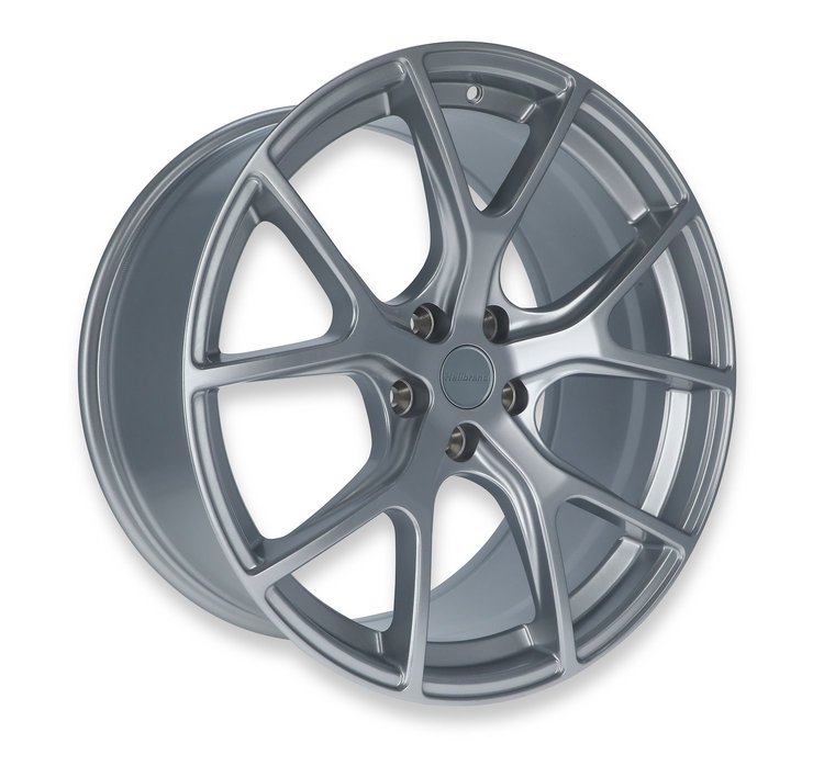 Split-Spoke Wheel, Size: 20x10", Bolt Pattern: 5x4.5", Backspace: 6.96" [Gloss Silver