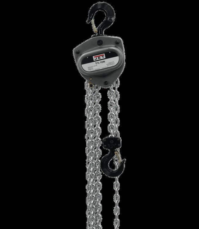 L100 Series 1-1/2-Ton Hand Chain Hoist w/ 80 ft. Lift and Overload Protection