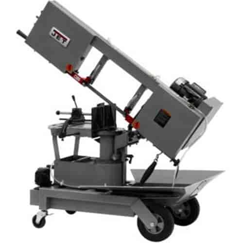 Horizontal Dual Mitering 13" x 10" Bandsaw Portable 115V w/ Coolant Pump