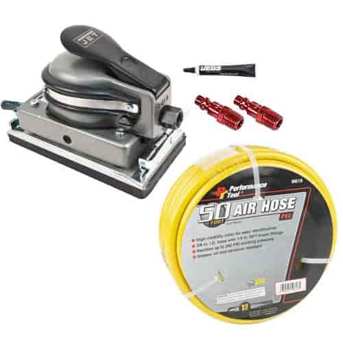 R6 Series Orbital Air Sander Kit Includes: R6 Series Orbital Air Sander