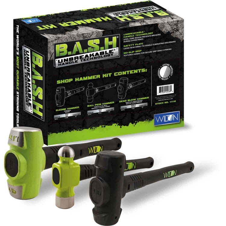 B.A.S.H 3 Piece Shop Hammer Kit Hammer Type: Sledge, Ball Pein, Dead Blow