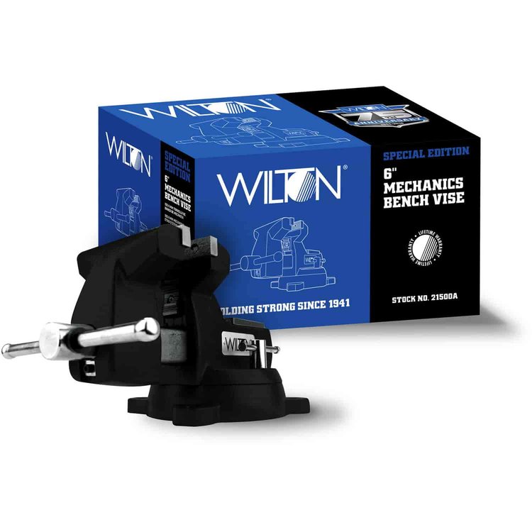 Mechanics Vise 6" Jaw with Swivel Base Special Edition Black