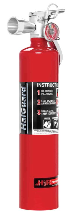 HalGuard Clean Agent Fire Extinguisher Red