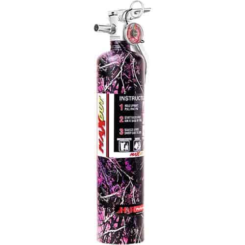 MaxOut Dry Chemical Fire Extinguisher Pink Camo 2.5-lb bottle