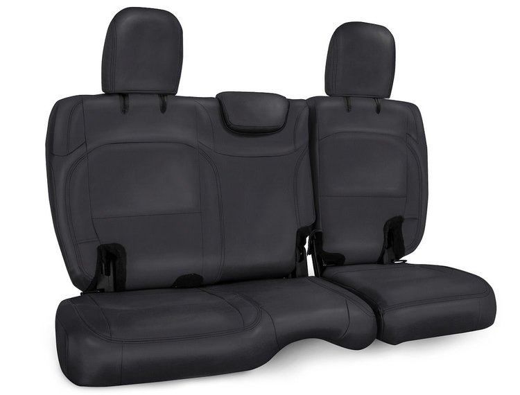 B043-02 Rear Seat Cover, 18-22 Wrangler JL 4-Door Exc. 4XE; w/o Fold Down Arm Rest [Black]