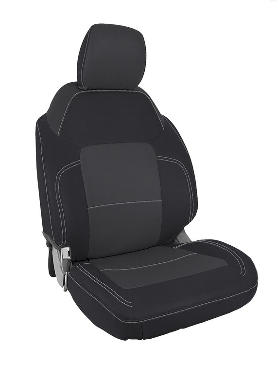 B060-03 Front Seat Covers, 21-22 Bronco; 4-Door [Black/Grey]