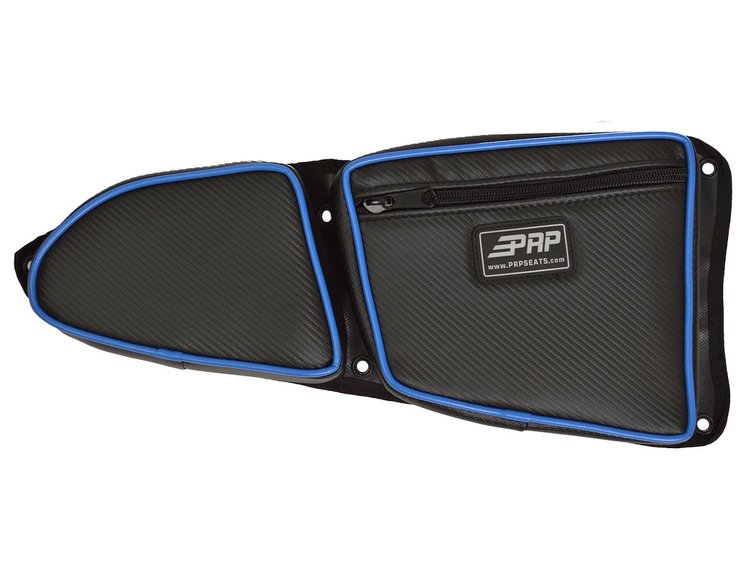 E37-V Door Bag w/ Knee Pad, RZR Models [Front Passenger Side; Blue]