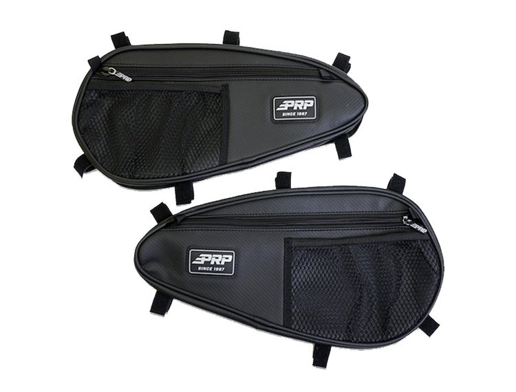 E99 Door Bags, RZE Models; w/ OEM Lower Doors w/o Speakers [Front Lower; Black]