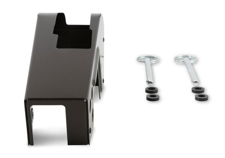 Shifter Cover Plate for Quarter Stick Forward-Exit Shifters [Black Anodized Aluminum]