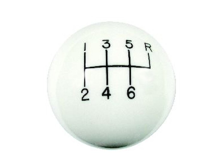 Shift Knob 6-Speed Pattern with Reverse on Right and Back/Down