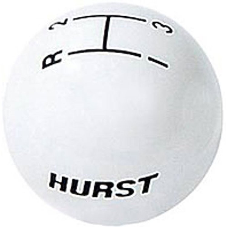 White Replacement Shifter Knob Pattern: 3-Speed