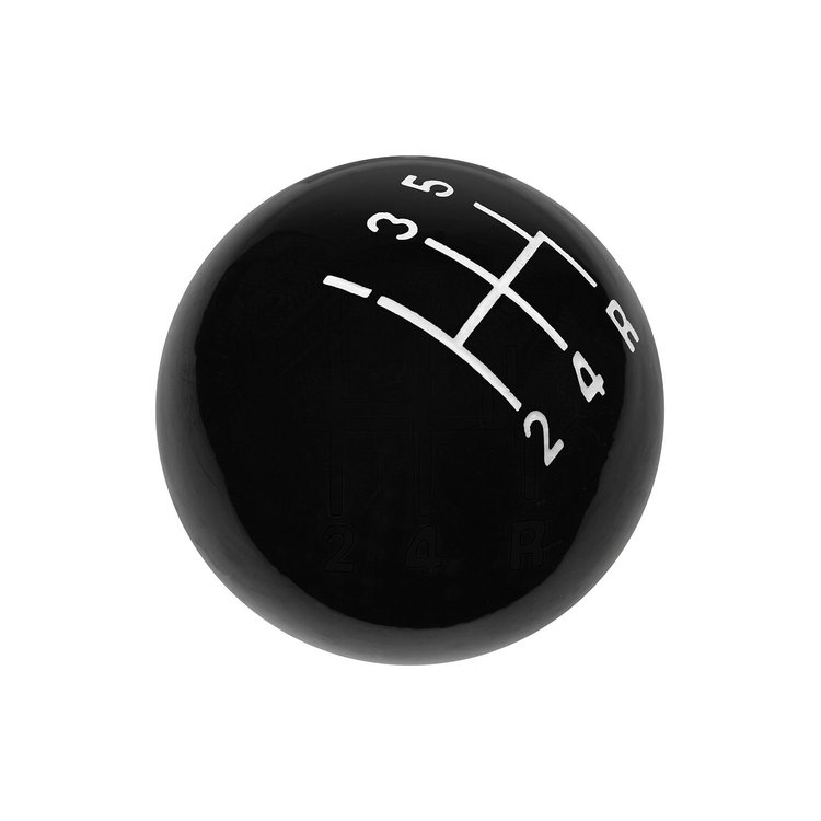 Shift Knob with 5-Speed Lower Right Reverse Pattern for 3/8-16 Threaded Sticks [Black]