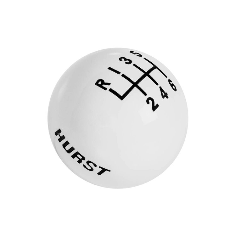 White 6-Speed Replacement Shifter Knob