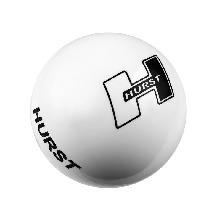 Logo Shift Knob for SAE and Metric Threaded Sticks [White]
