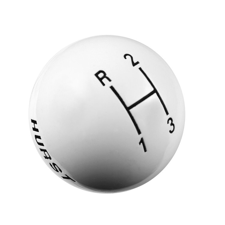 White Replacement Shifter Knob 3-Speed